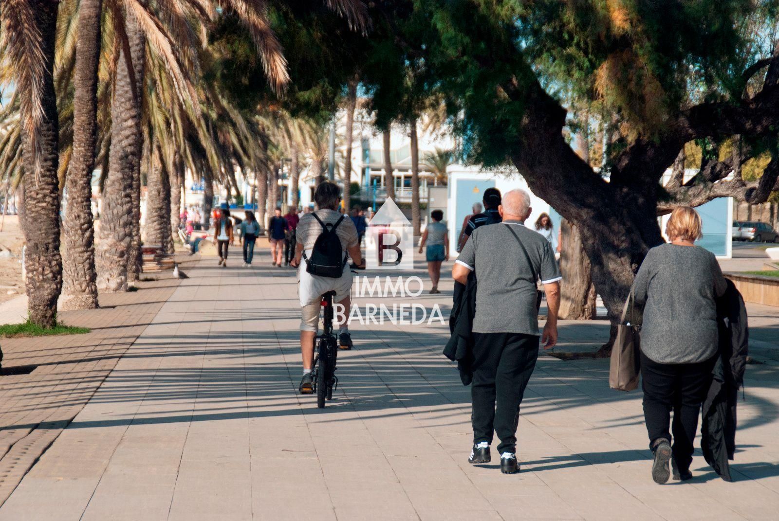 Casa amb jardí i dos apartaments.