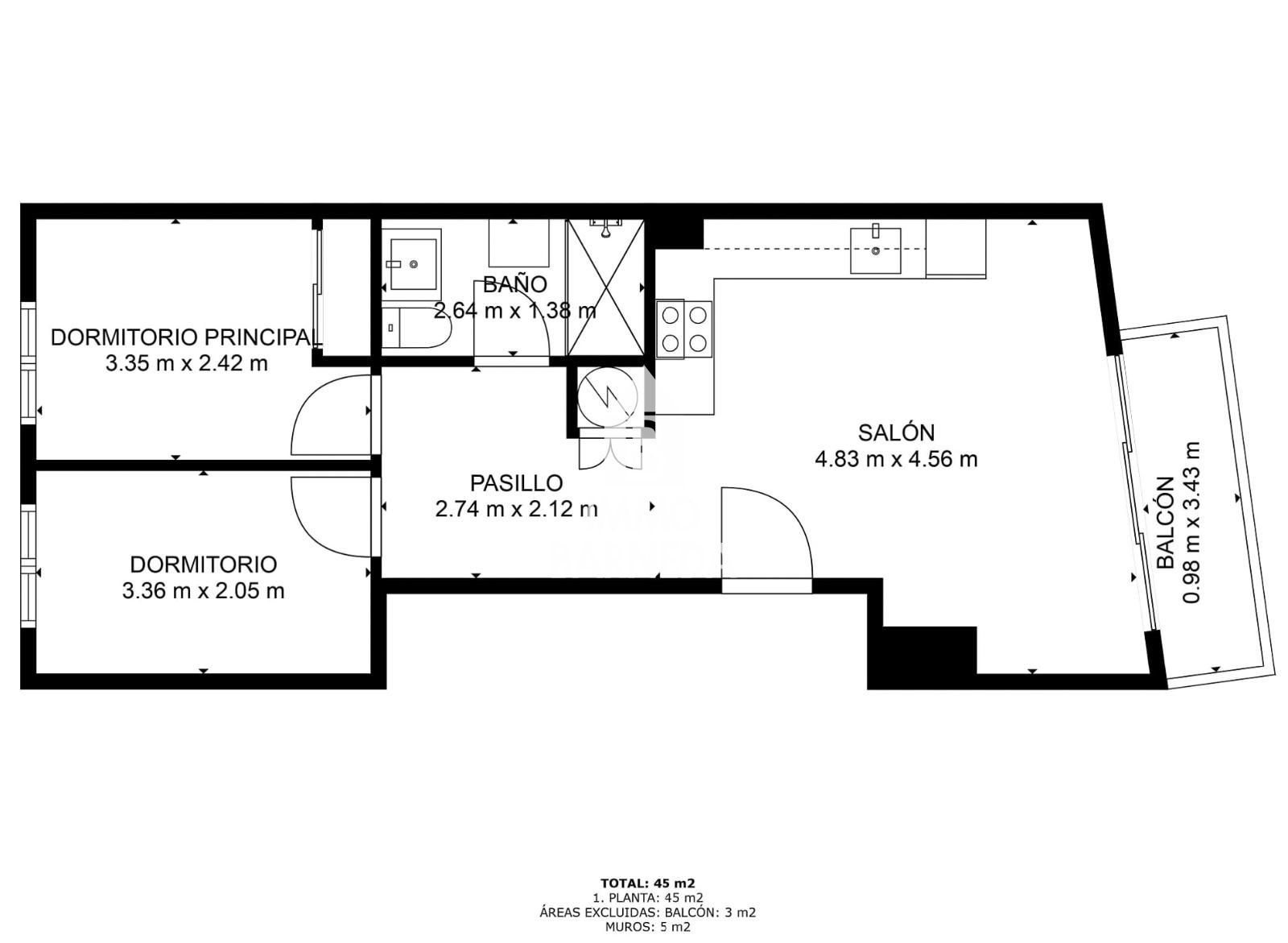 Gelegenheit im Zentrum von Roses: Wohnung aus dem Jahr 2020 mit optionaler Garage