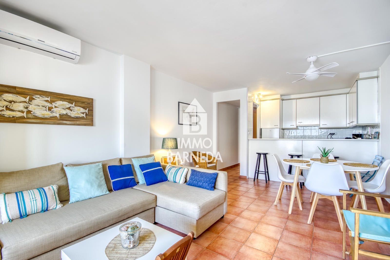 Appartement avec vue sur le canal, terrasse et piscine à Santa Margarita – Roses