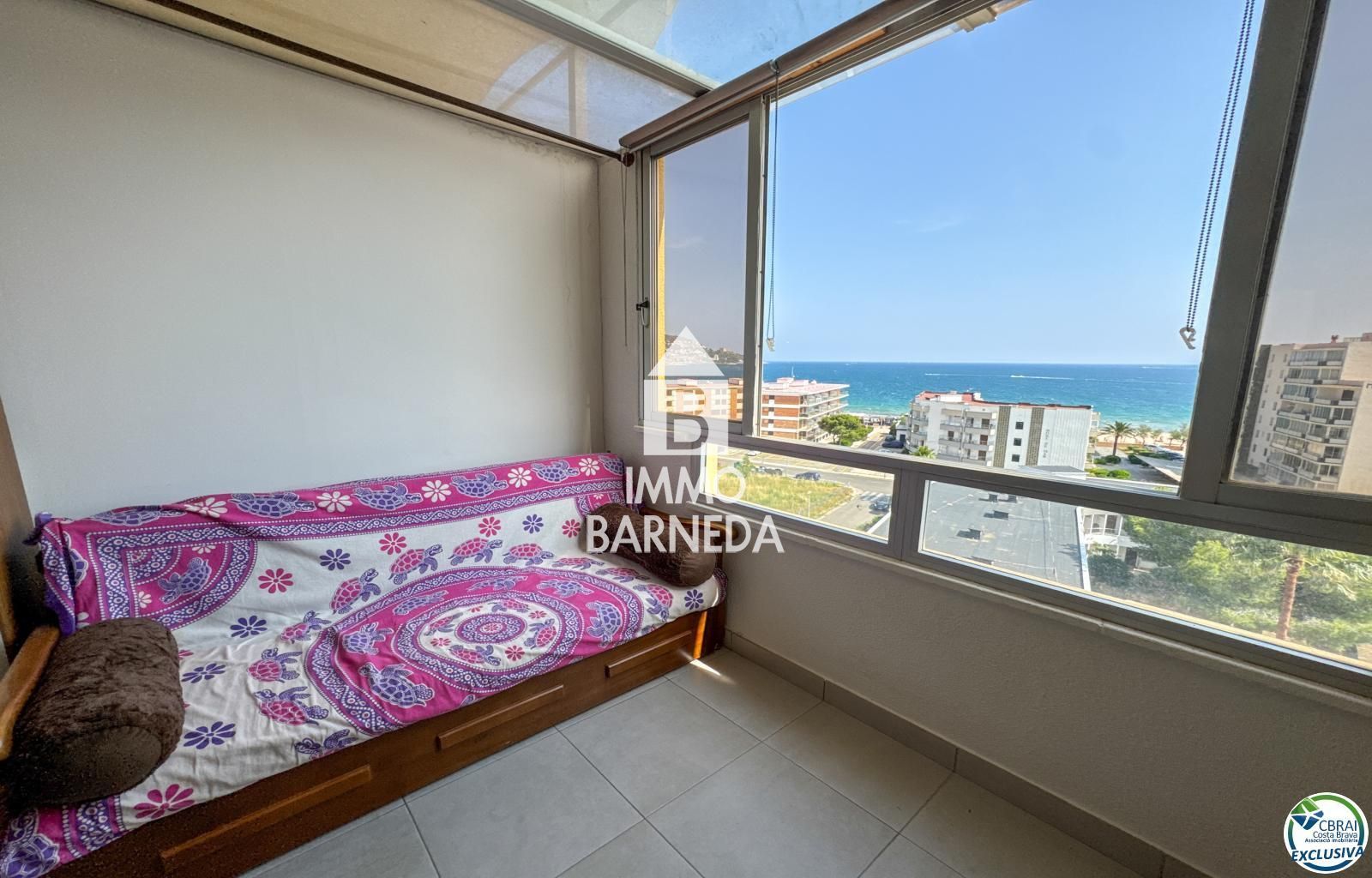 Apartament d'1 habitació amb vistes panoràmiques al mar a Santa Margarida – Roses