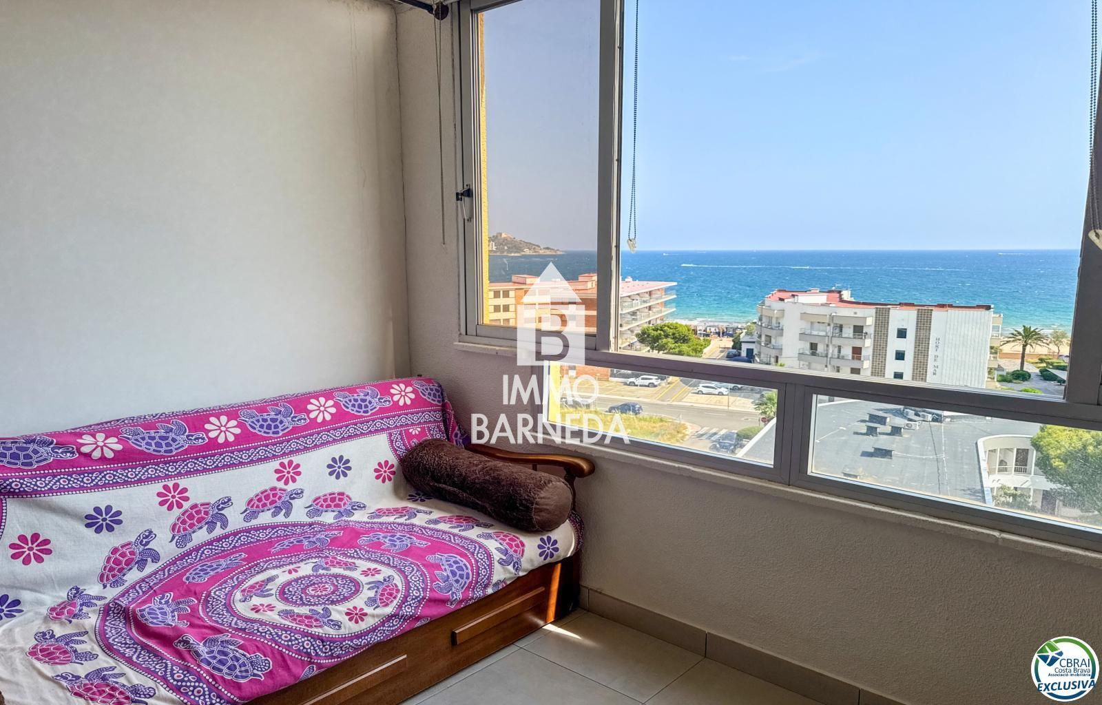 Apartament d'1 habitació amb vistes panoràmiques al mar a Santa Margarida – Roses