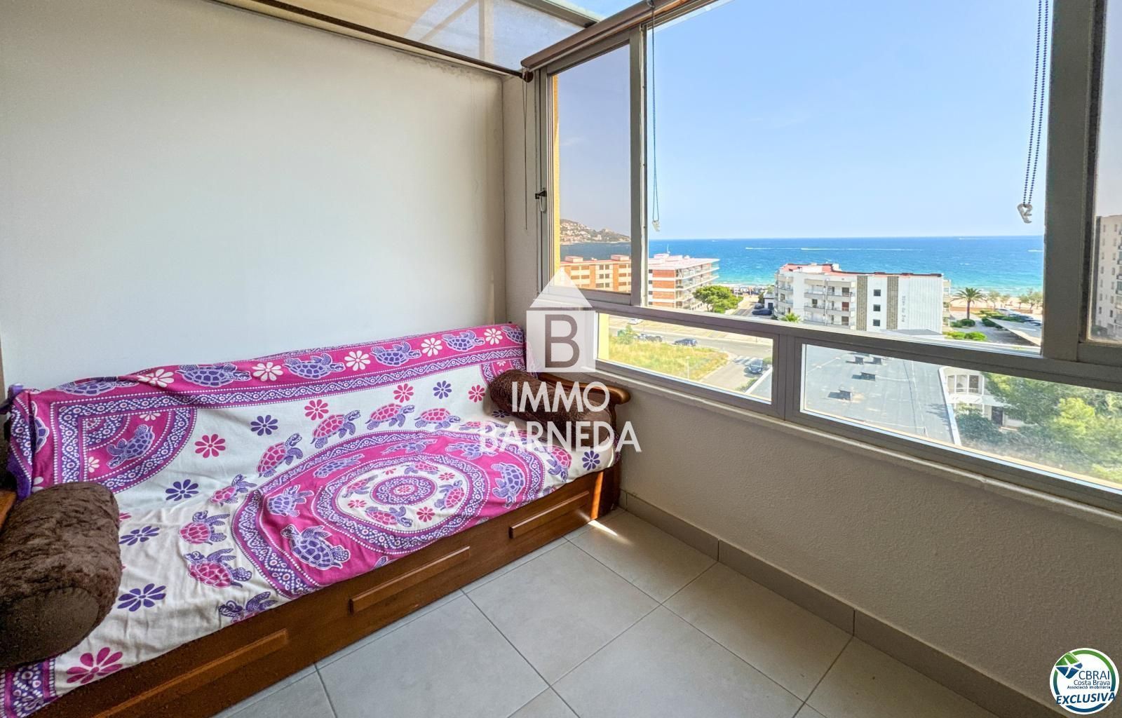 Apartament d'1 habitació amb vistes panoràmiques al mar a Santa Margarida – Roses