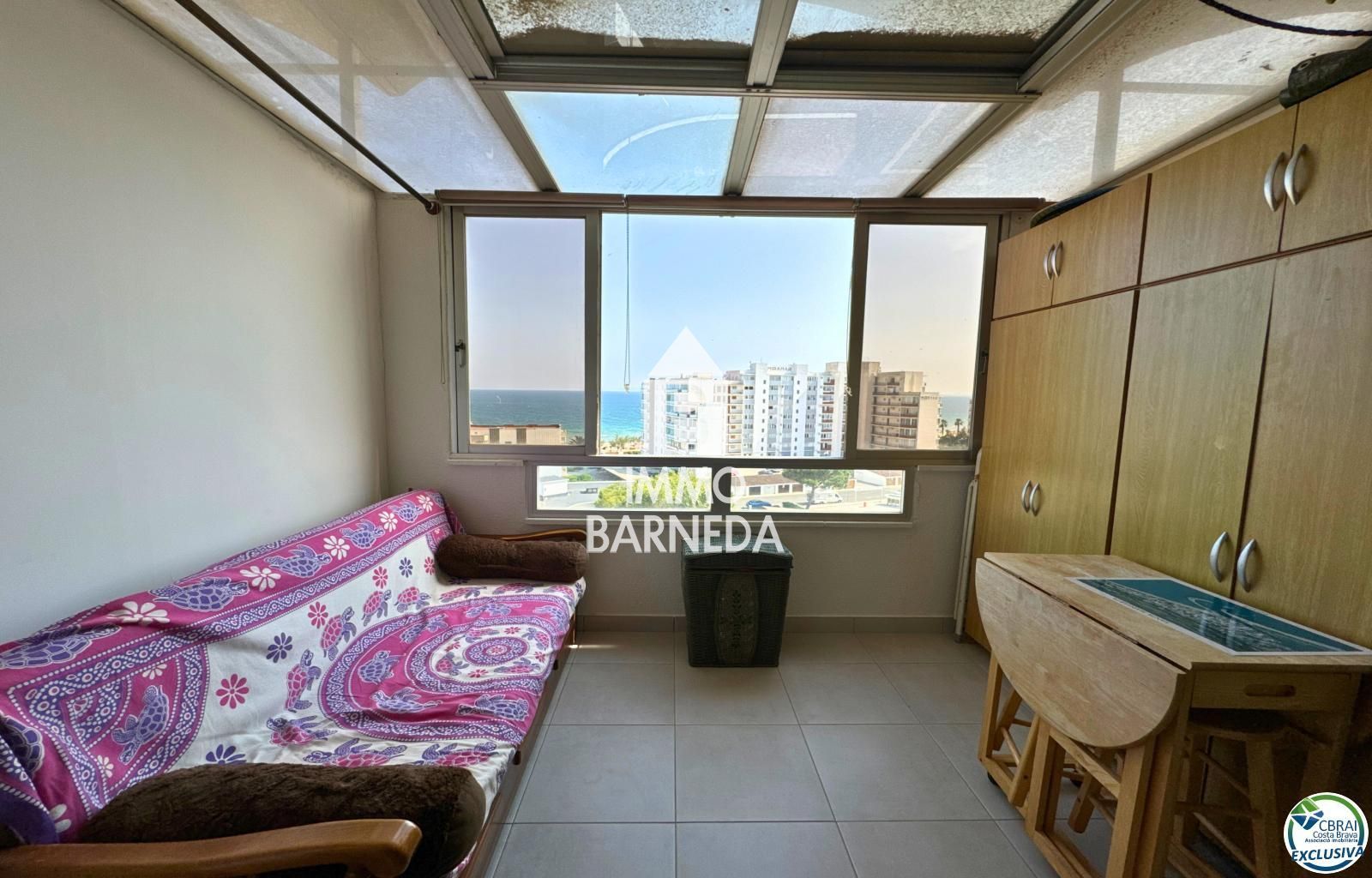 Apartament d'1 habitació amb vistes panoràmiques al mar a Santa Margarida – Roses