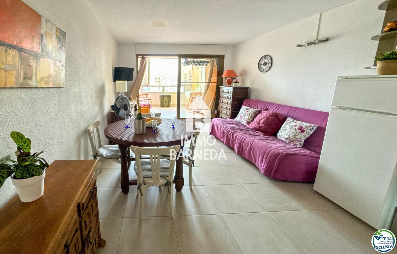 Apartament d'1 habitació amb vistes panoràmiques al mar a Santa Margarida – Roses