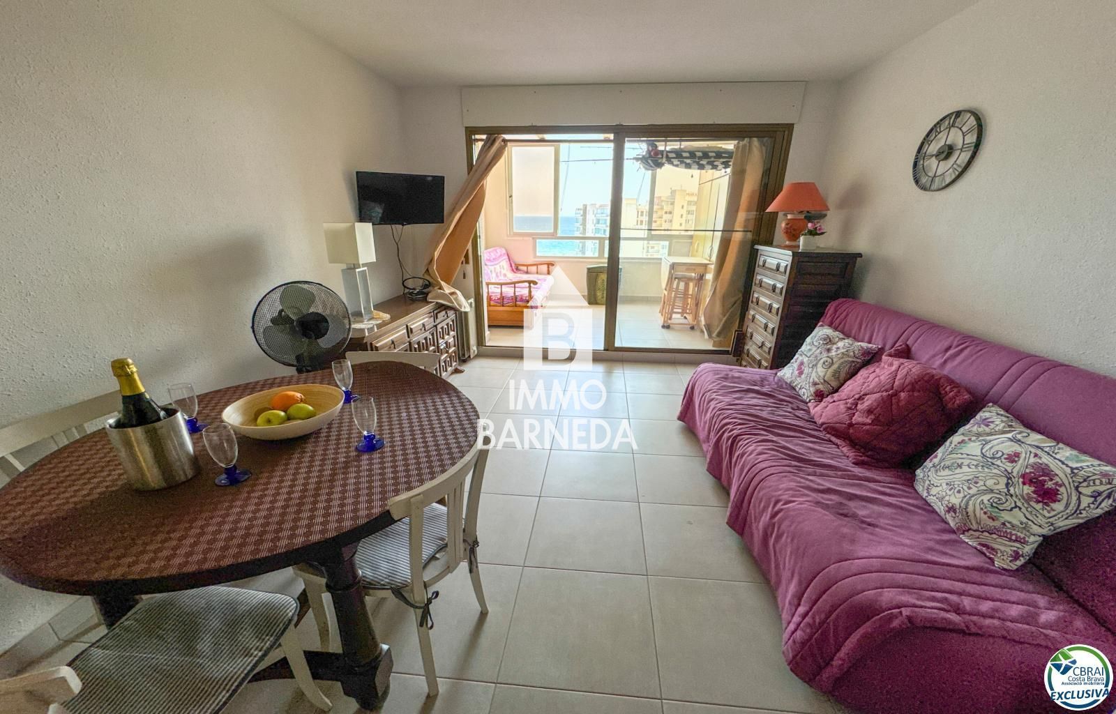 Apartament d'1 habitació amb vistes panoràmiques al mar a Santa Margarida – Roses