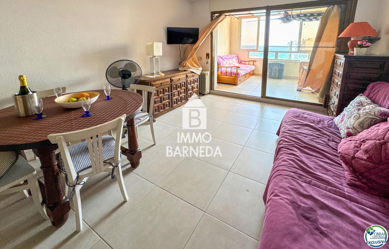 Apartament d'1 habitació amb vistes panoràmiques al mar a Santa Margarida – Roses