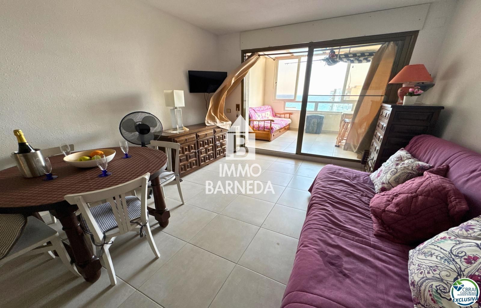 Apartament d'1 habitació amb vistes panoràmiques al mar a Santa Margarida – Roses