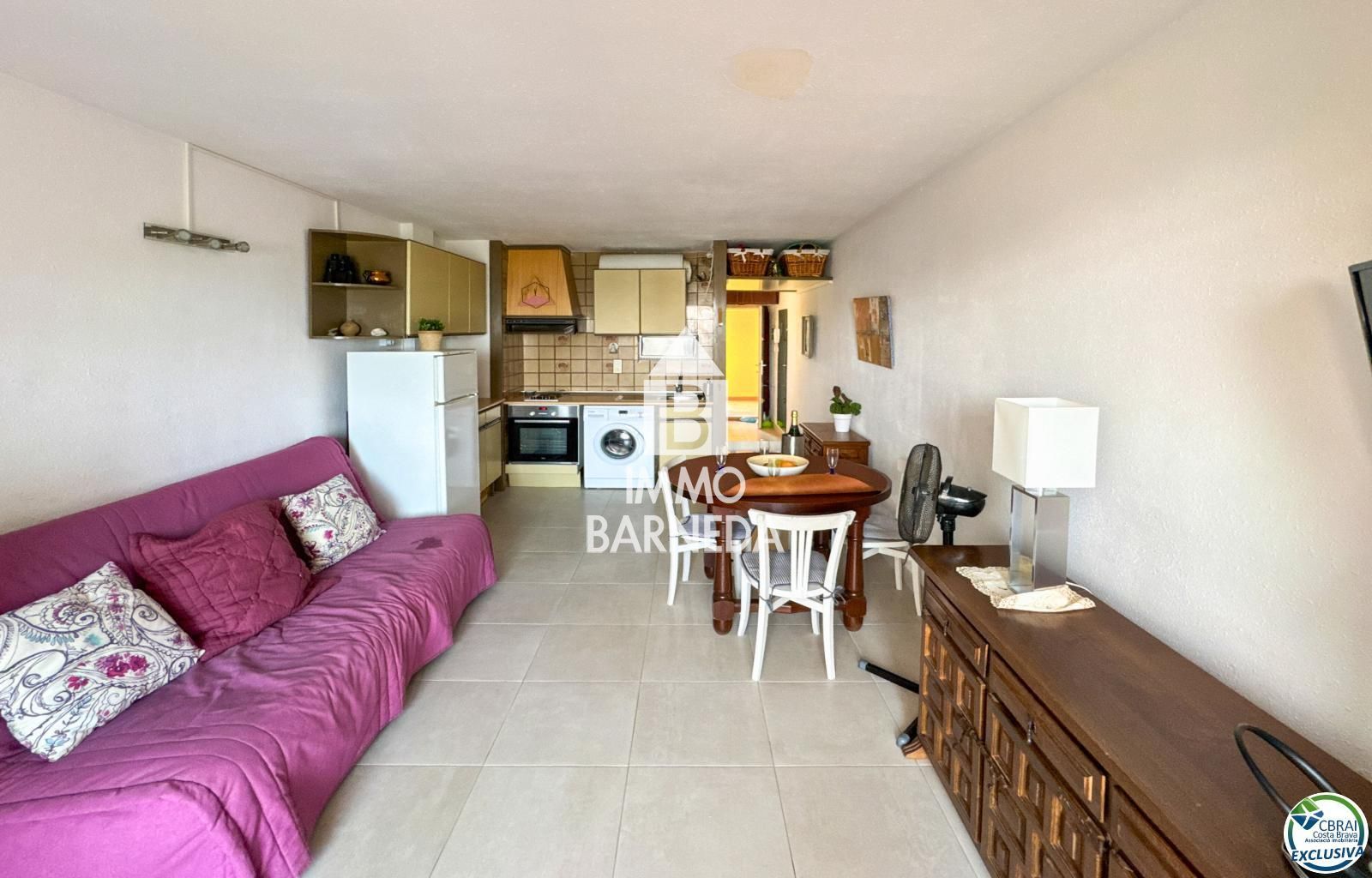 Apartament d'1 habitació amb vistes panoràmiques al mar a Santa Margarida – Roses