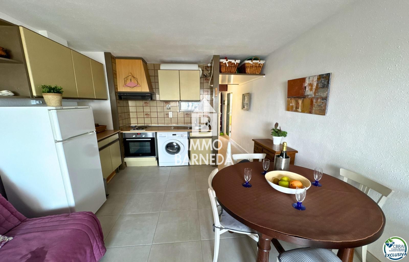Apartament d'1 habitació amb vistes panoràmiques al mar a Santa Margarida – Roses