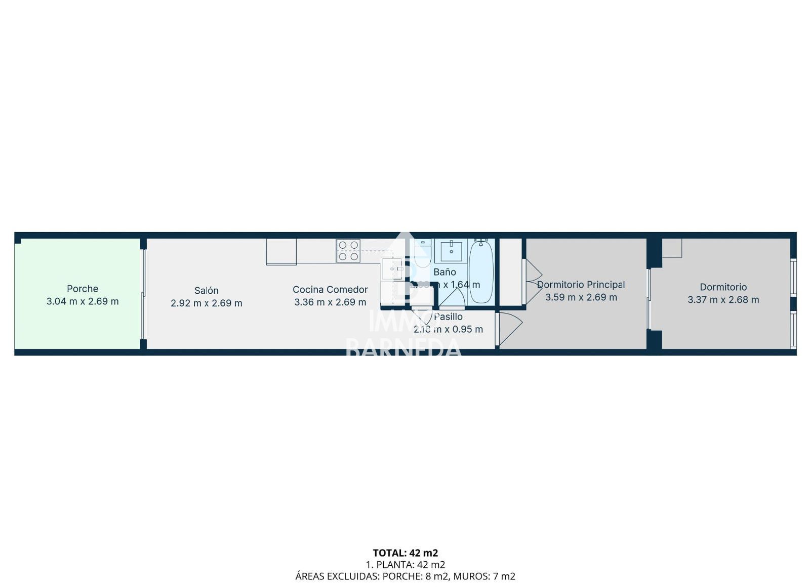 Acogedor apartamento con amplia terraza y acceso a jardín en Santa Margarita – Roses