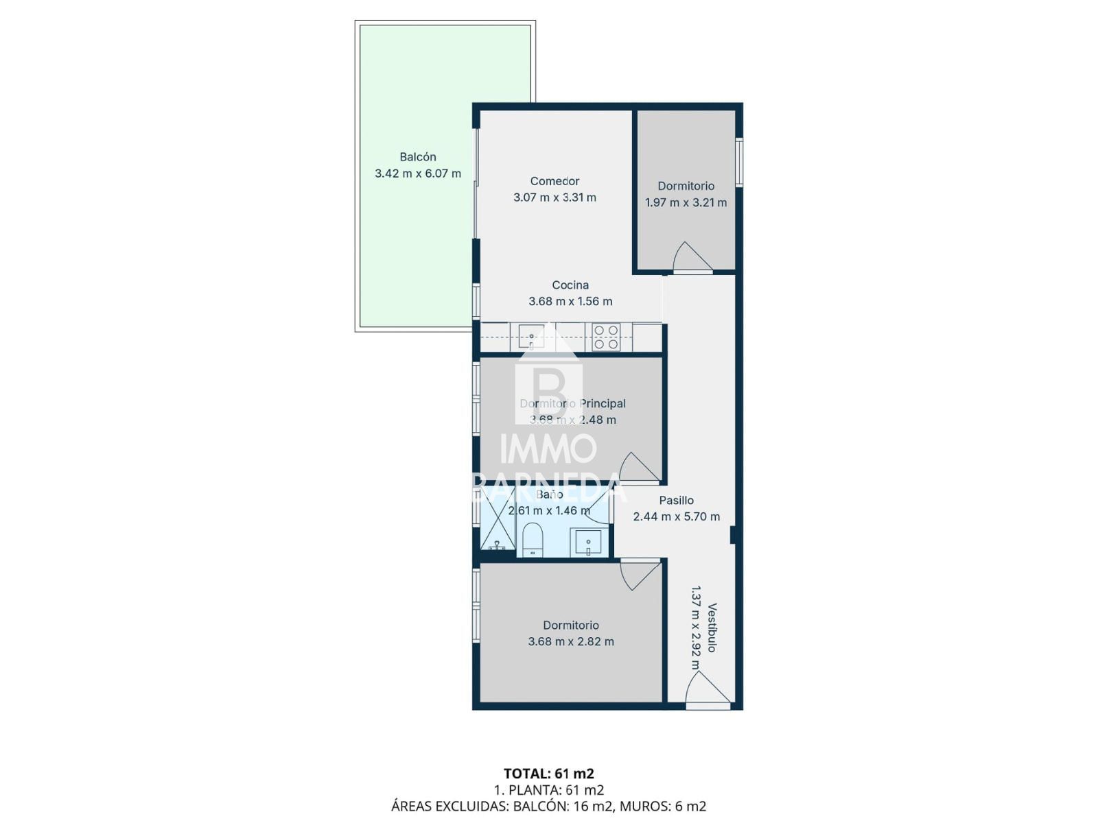 Apartamento reformado con encanto en Santa Margarita, a un paso de la playa