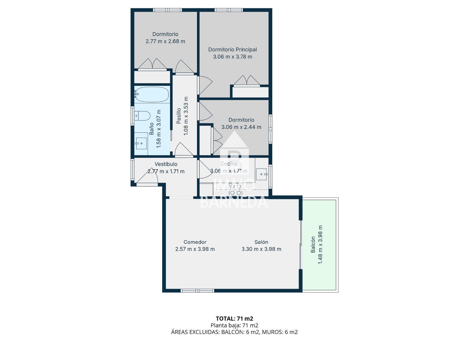 Piso reformado en zona tranquila de Mas Oliva – Roses