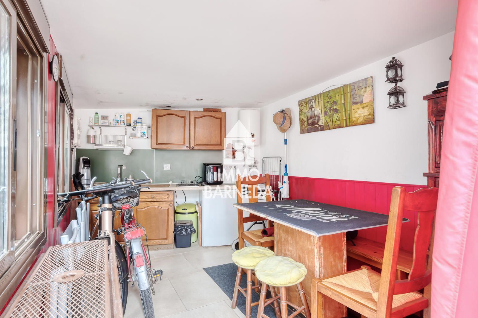 Charmante maison mitoyenne avec jardin à 900 m de la plage à Mas Matas