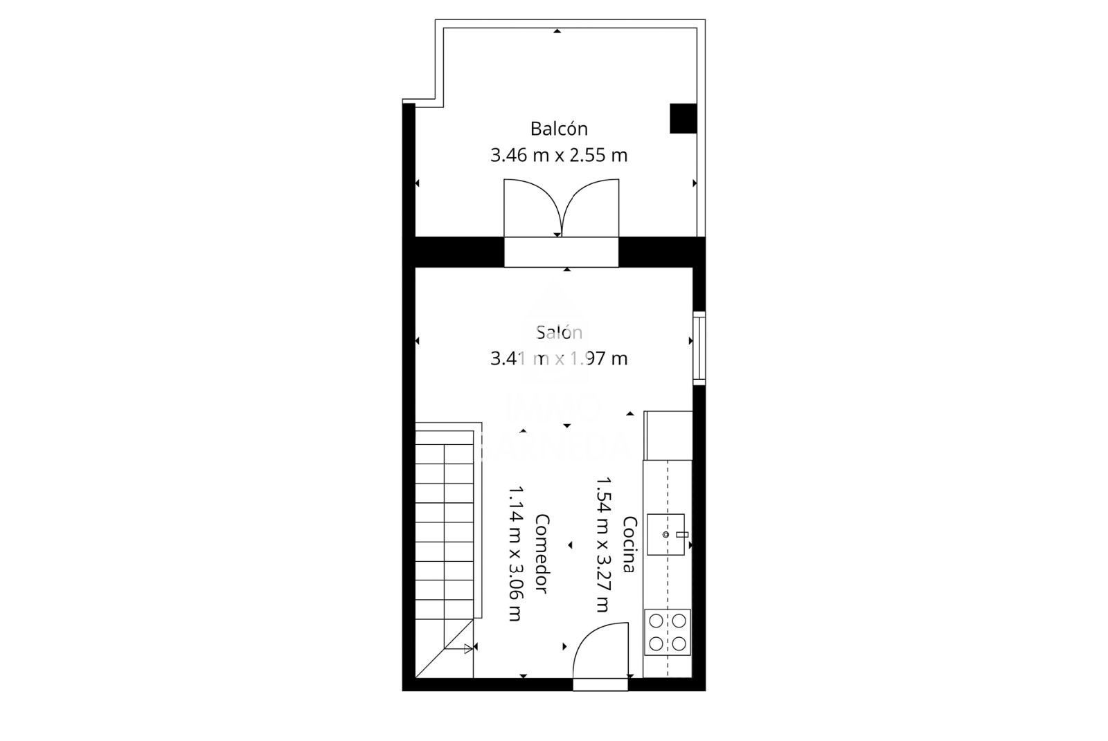 Maison mitoyenne avec licence touristique, vue mer, piscine communautaire et studio indépendant à Canyelles Petites
