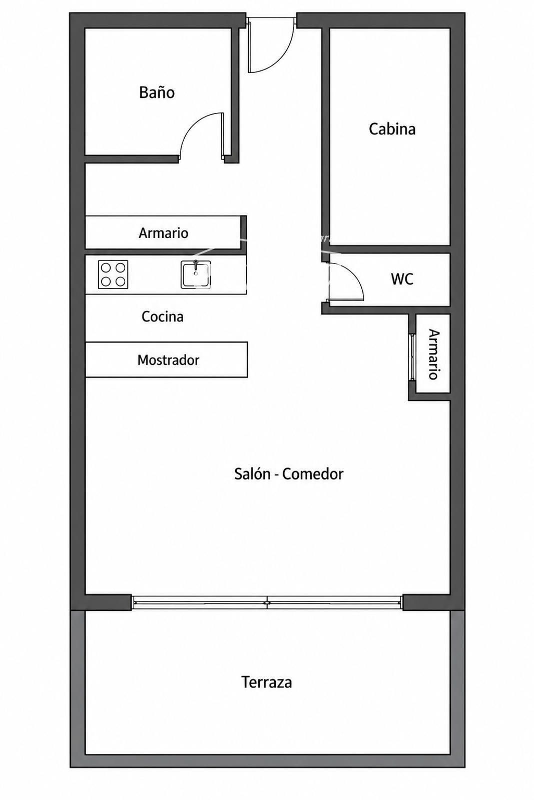PORT GREC NAUTICA Large studio with sleeping cabin for renovation, with views of the main canal in Empuriabrava - Foto 39