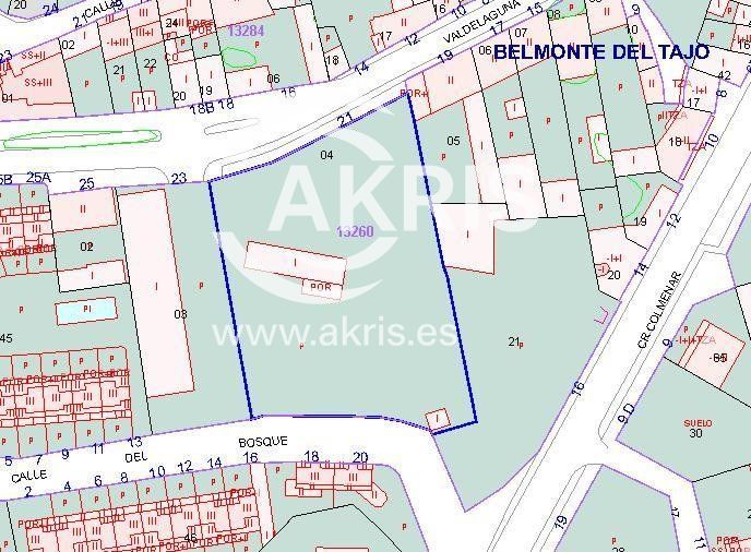 Parcela en venta Belmonte De Tajo, Madrid. Ref: 6054. Inmobiliaria Akris