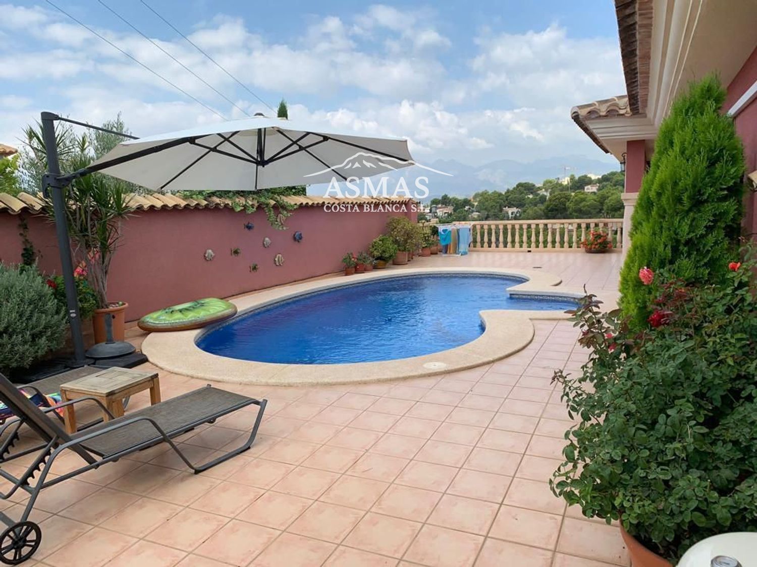 VILLA CON VISTAS PANORÁMICAS AL MAR Y PISCINA PRIVADA EN ALTEA - Foto 17