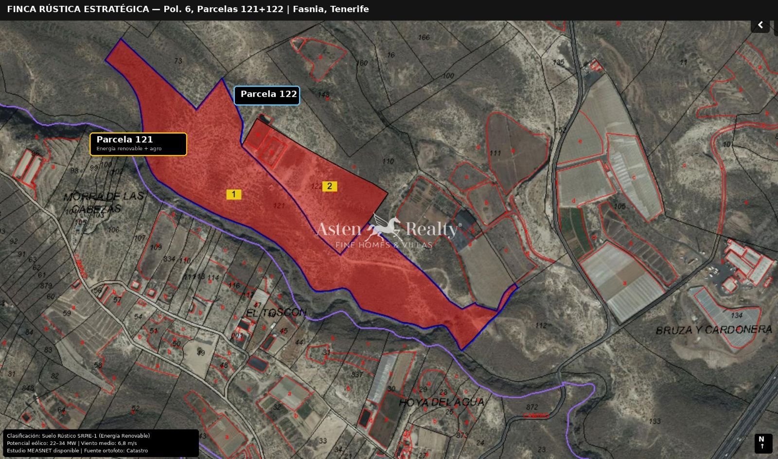 Parcela en venta y alquiler Fasnia, Santa Cruz Tenerife. Ref: 9931. ASTEN REALTY 