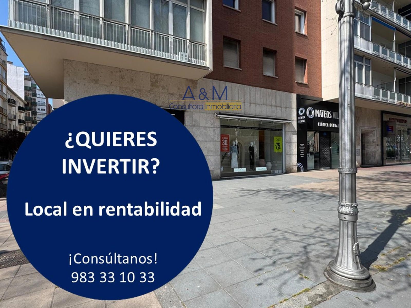 Local Comercial en venta Valladolid. Ref: 6585. A&M Consultora Inmobiliaria
