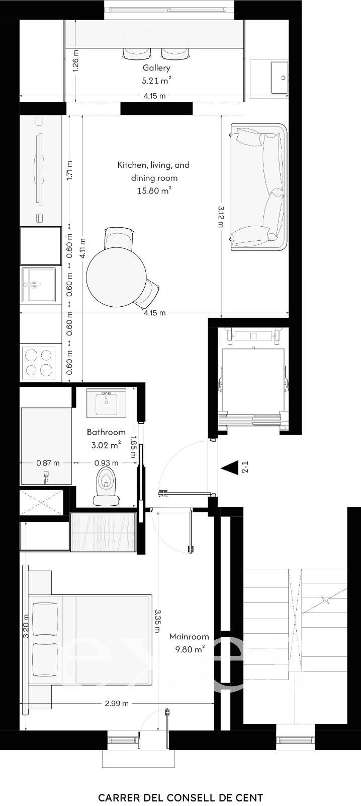 Appartement en vente Barcelona. Ref: 1992. Exes Grup Expofinques
