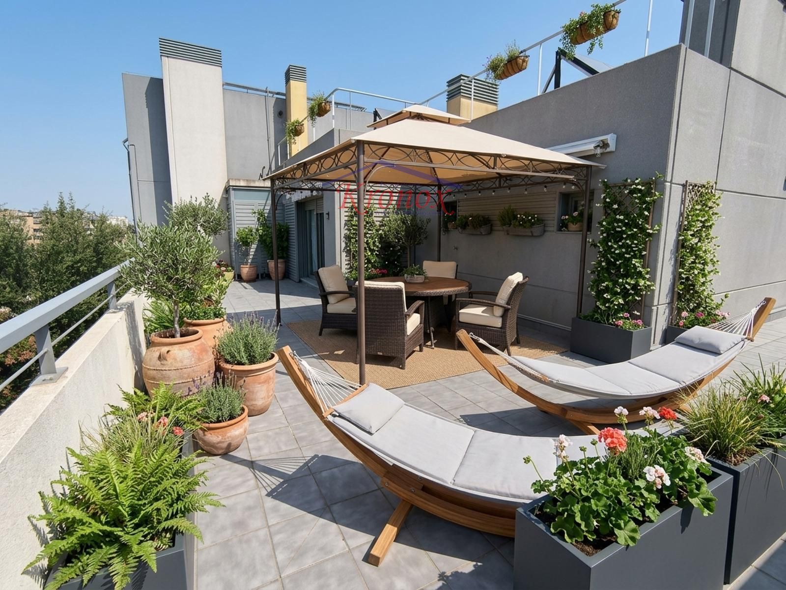 Terraza - Ático con terraza de 70 m² en Pinto