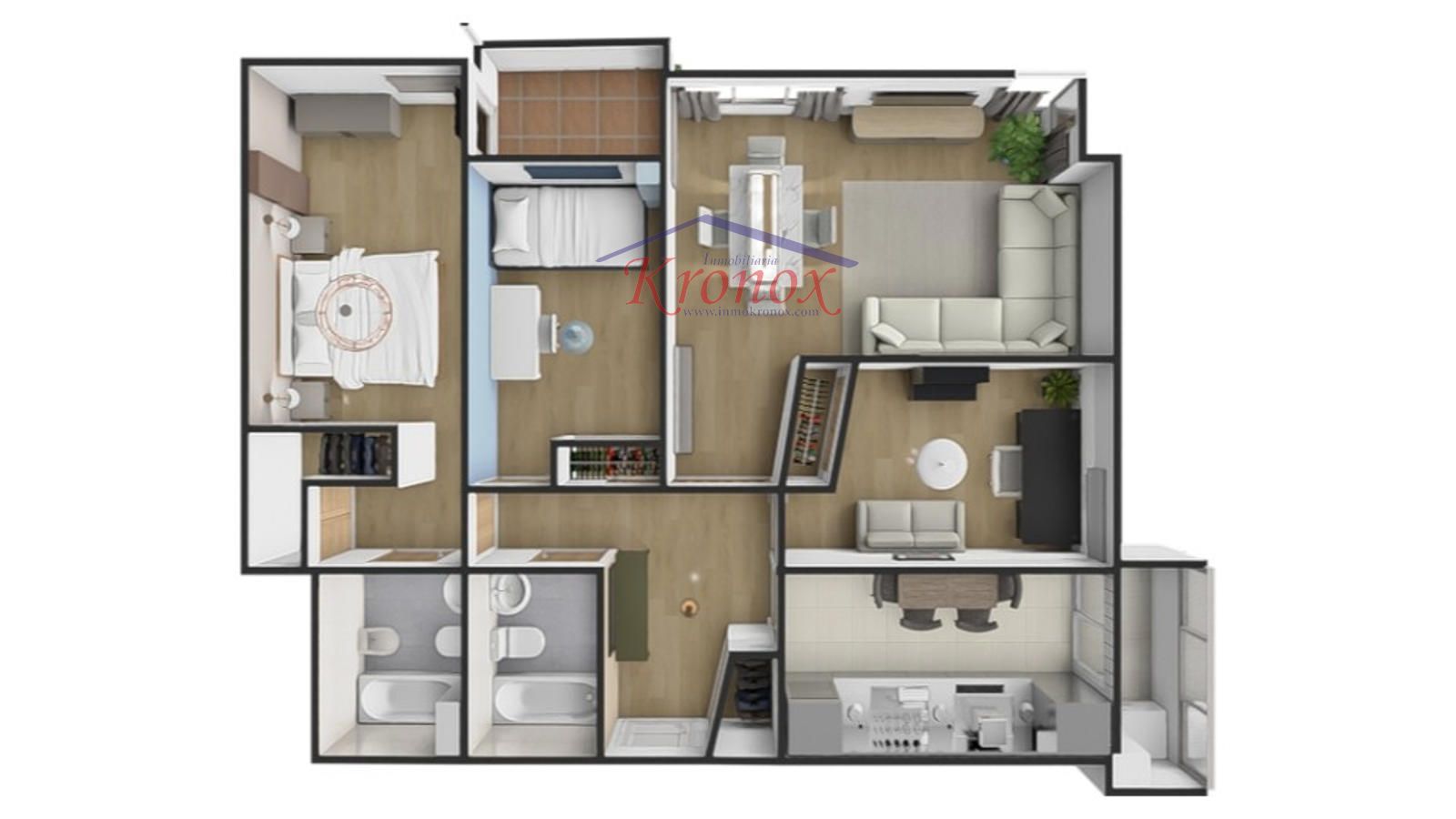Plano - Exclusiva Hortaleza: 3 dormitorios, terraza, garaje y piscina