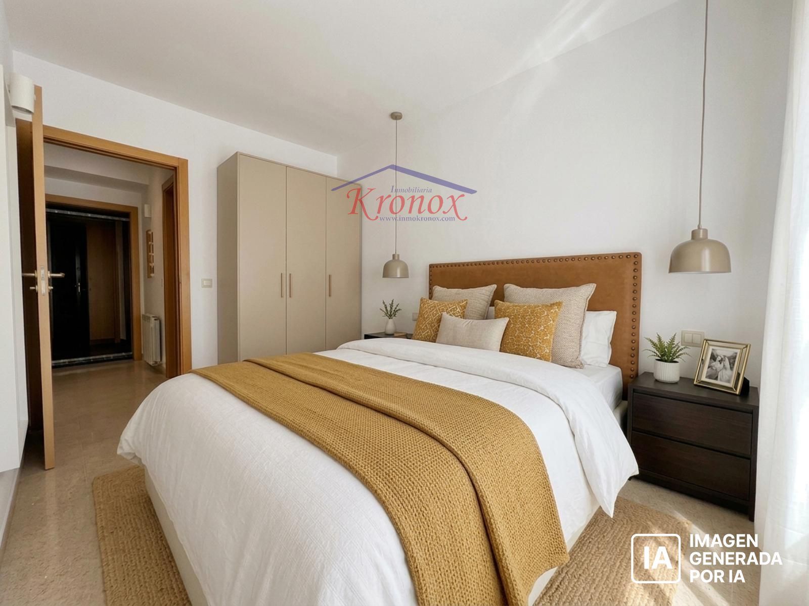 Dormitorio - Vivienda de 1 Dormitorio con Garaje en Ensanche de Vallecas