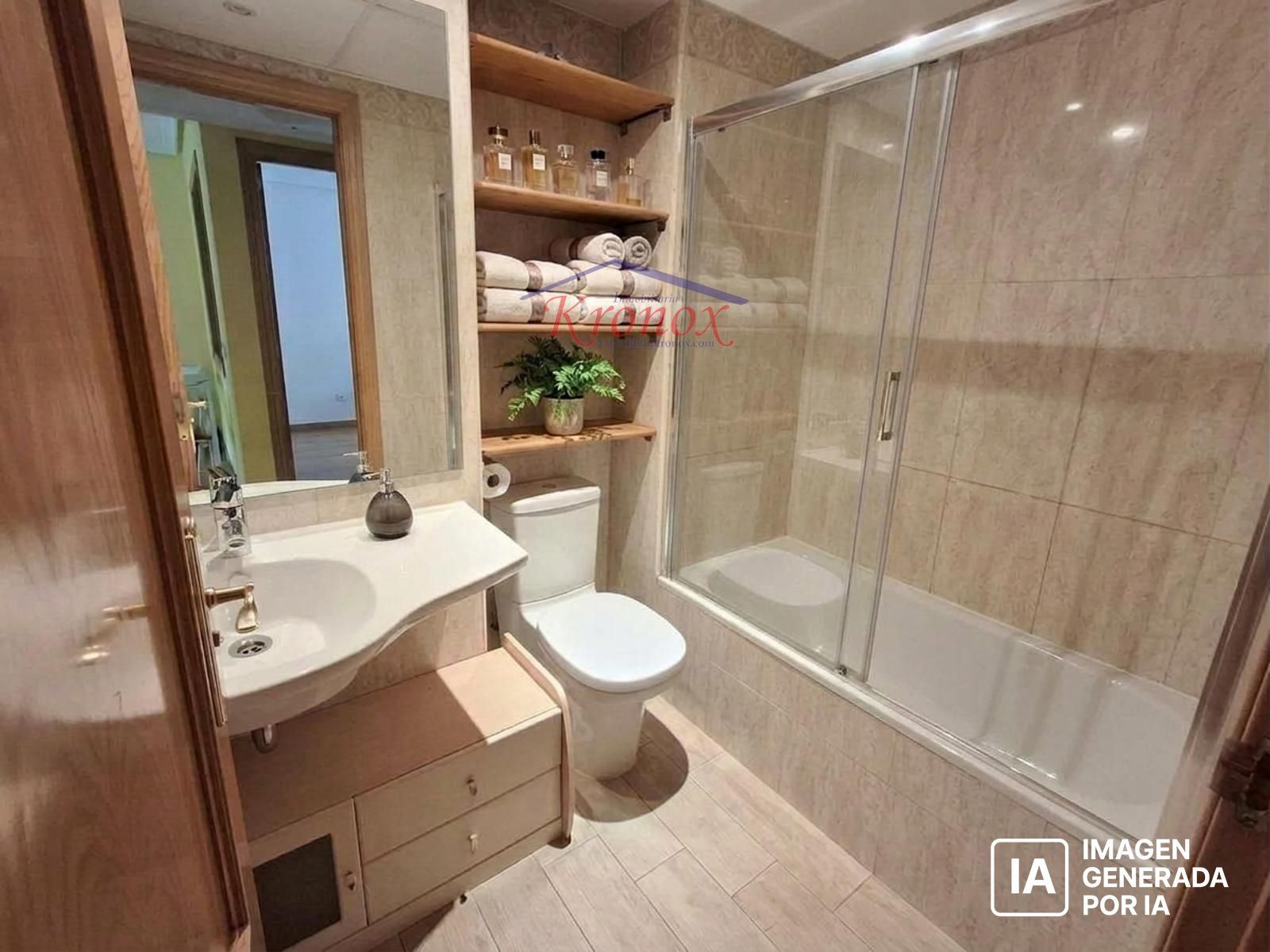 1 dormitorio con garaje, piscina y pádel - Foto 8