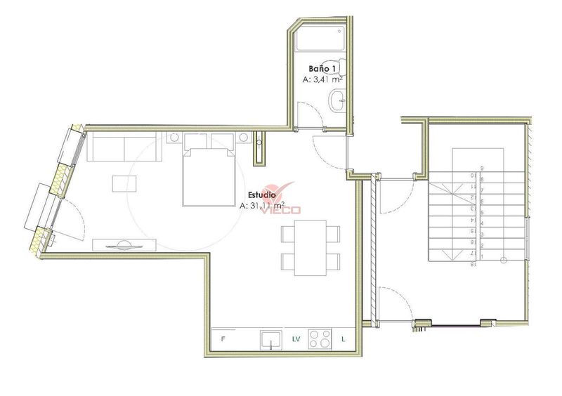 Piso en venta  en Cuenca . Ref: 119380. Inmobiliaria Vieco