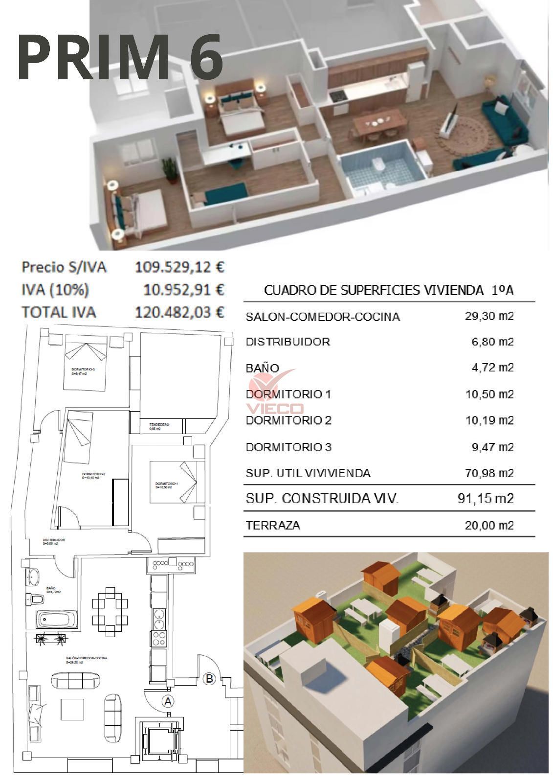 Piso en venta Fuentes, Cuenca. Ref: 124410. Inmobiliaria Vieco