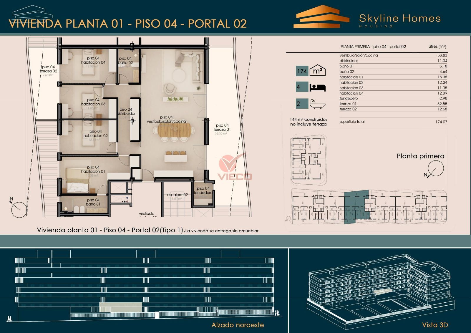 Piso en venta Cuenca. Ref: 125380. Inmobiliaria Vieco
