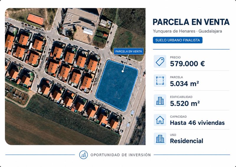 Parcela en venta Yunquera De Henares, Guadalajara. Ref: 1111111125. Bravo & López Inmobiliaria