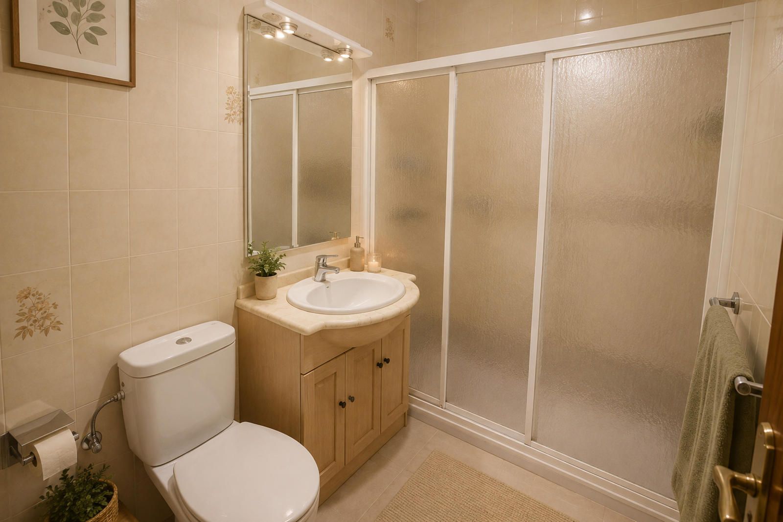 Baño virtual - PISO EN VENTA DE 4 HABITACIONES CON GARAJE.