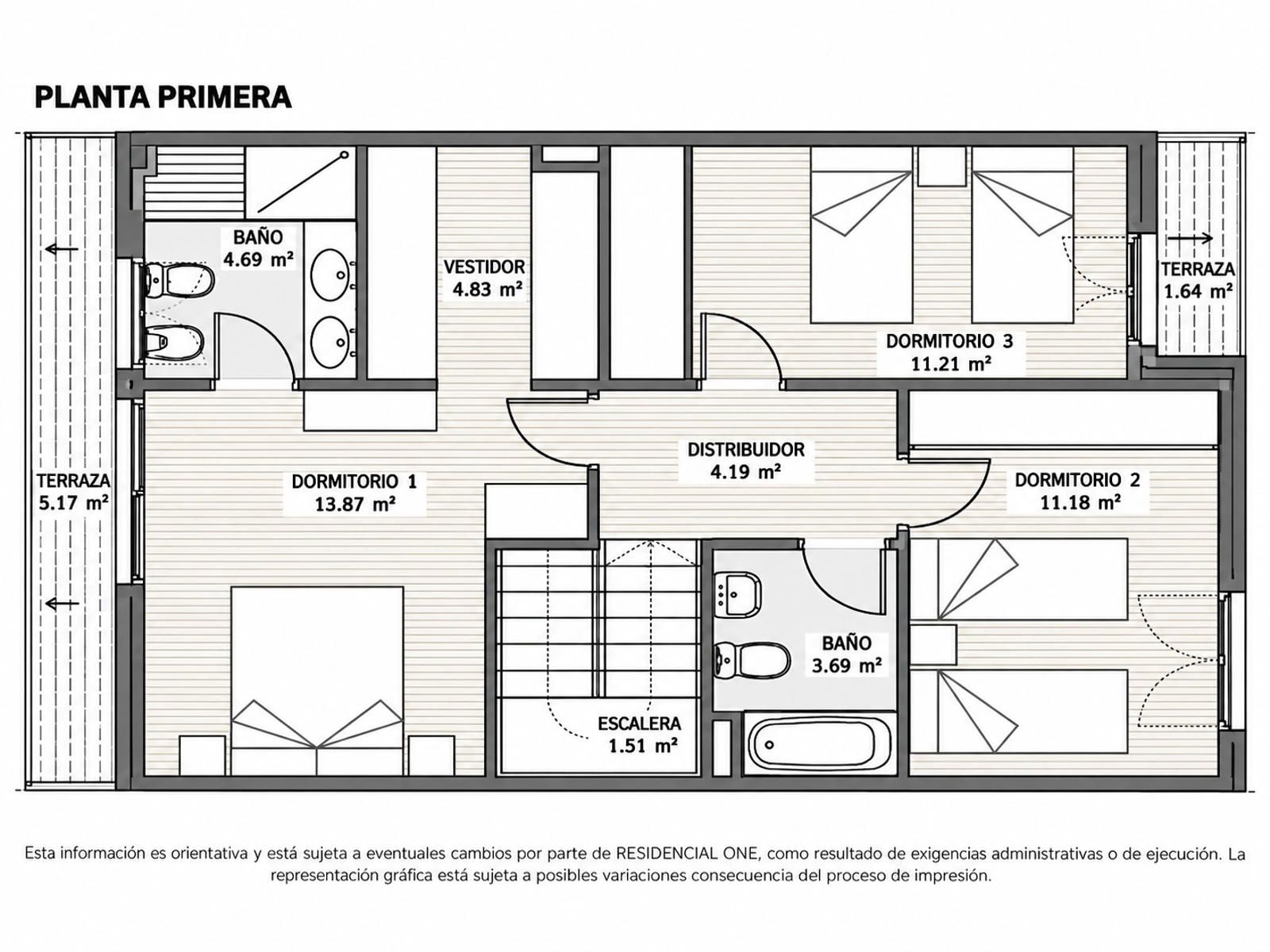 Plano Planta primera - ADOSADO EN CABANILLAS DEL CAMPO