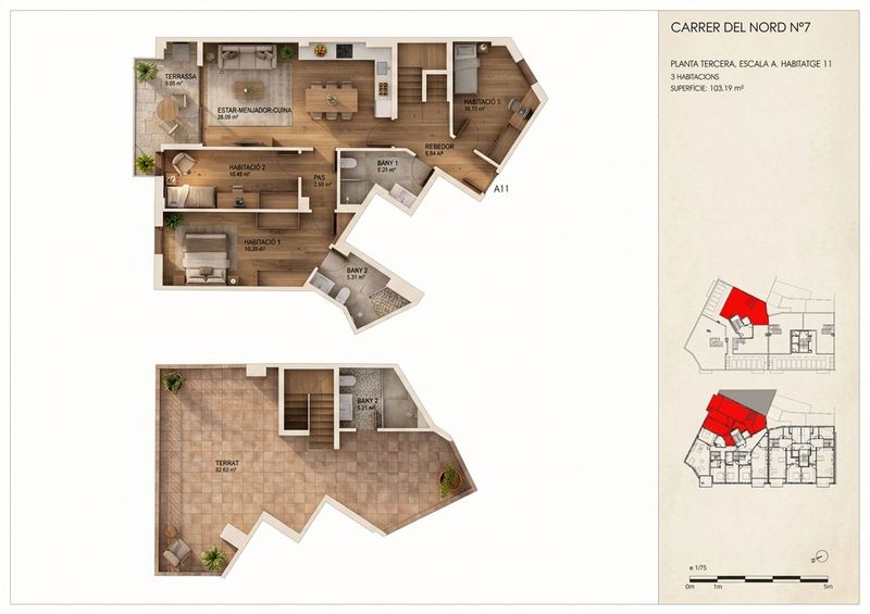 Duplex for sale Torredembarra, Tarragona. Ref: 1727. InmoCalafell