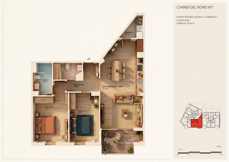 Flat for sale Torredembarra, Tarragona. Ref: 2091. InmoCalafell