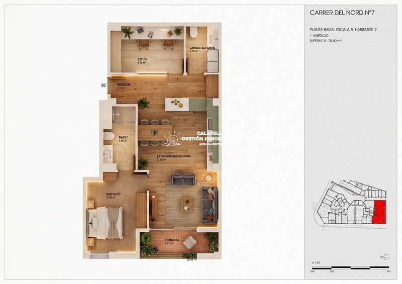 Piso en venta Torredembarra, Tarragona. Ref: 1513. Calafell Gestión Inmobiliaria