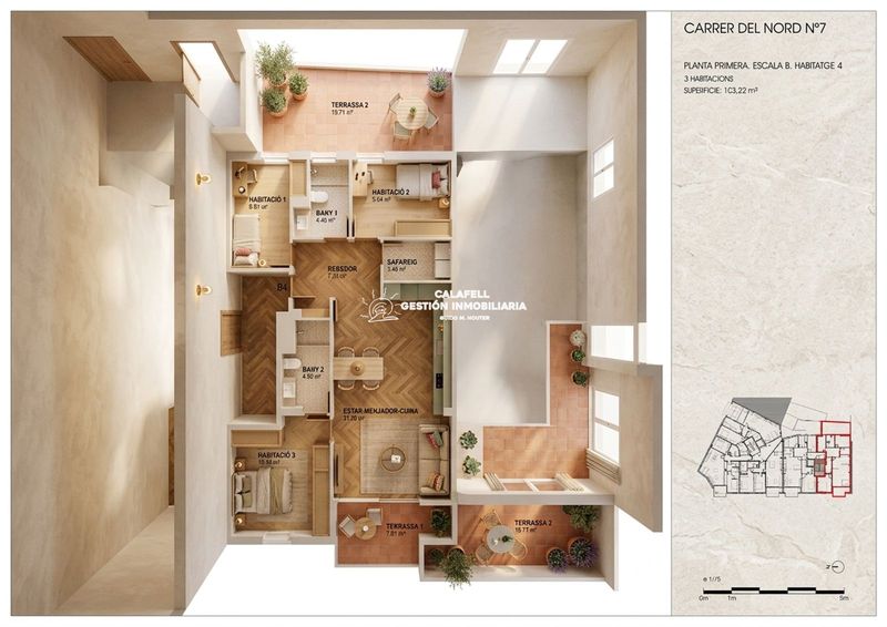 Piso en venta Torredembarra, Tarragona. Ref: 1606. Calafell Gestión Inmobiliaria
