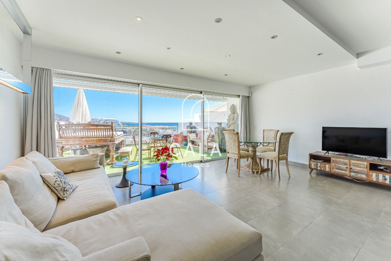 Exclusive Duplex Apartment in La Caleta with Sea Views