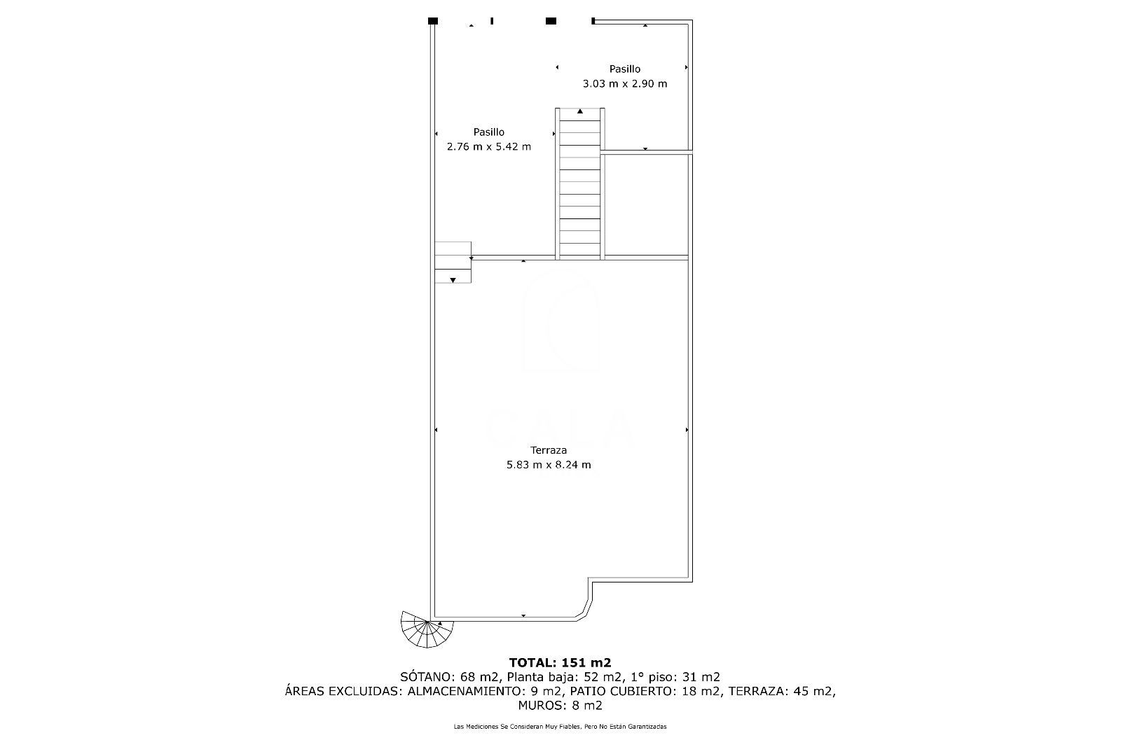 Detached chalet with sea views in Los Menores