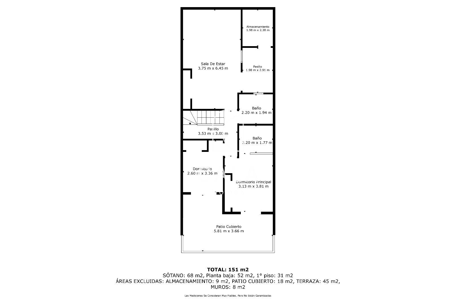 Detached chalet with sea views in Los Menores