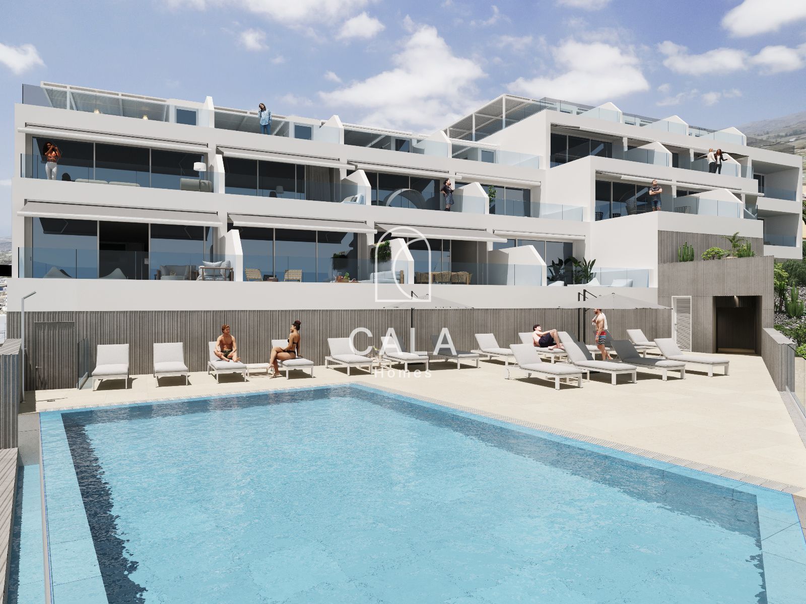 Newly built apartment, Miraval Building, 2 and 3 bedrooms in Tijoco Bajo Adeje, Tenerife South.