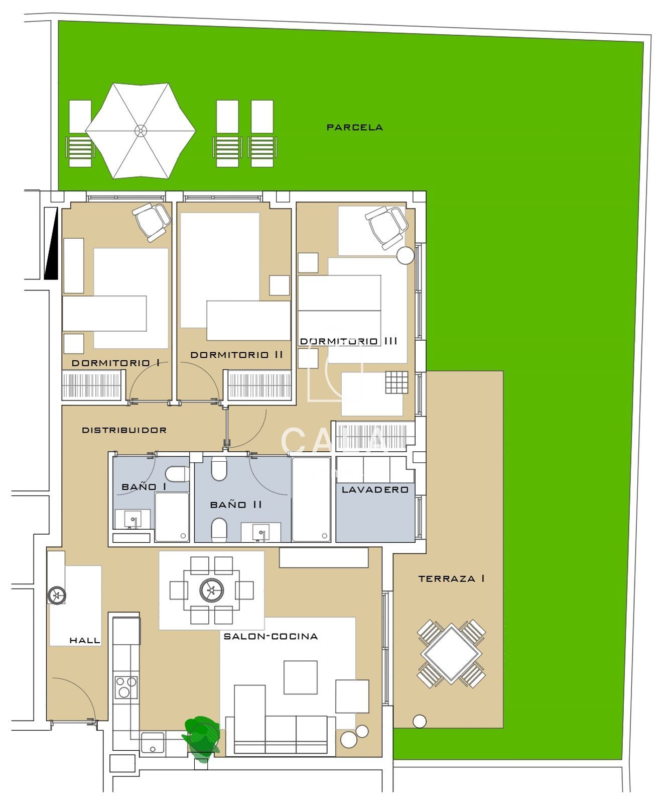 Spacious Apartment with Large Terrace in Sotavento Suites