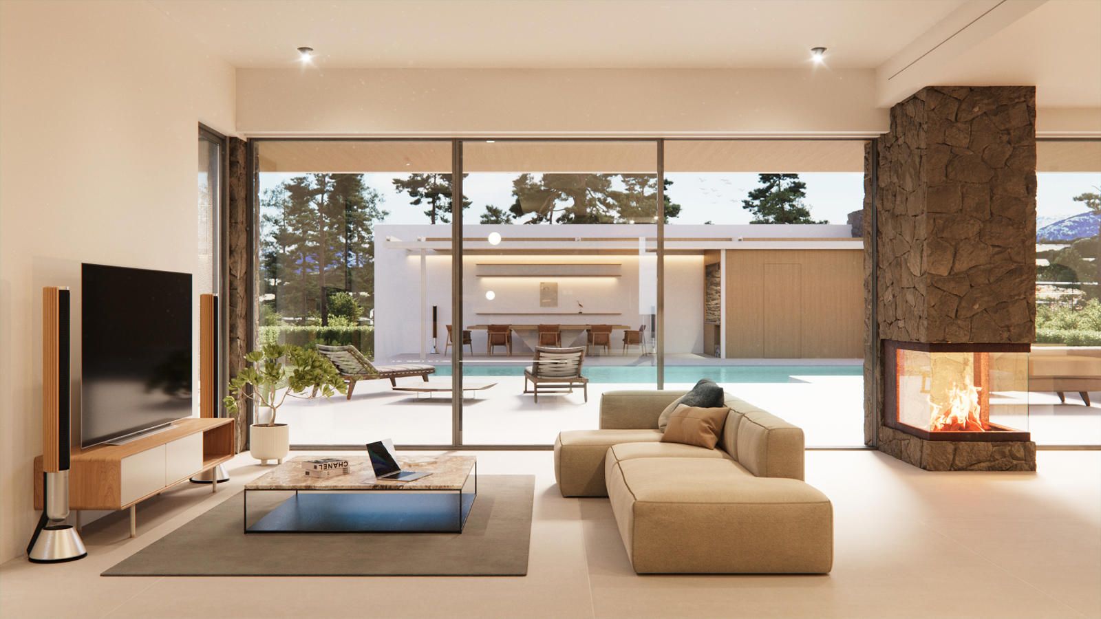 340 m2 Villa de nueva construcción llave en mano en Llenaire
