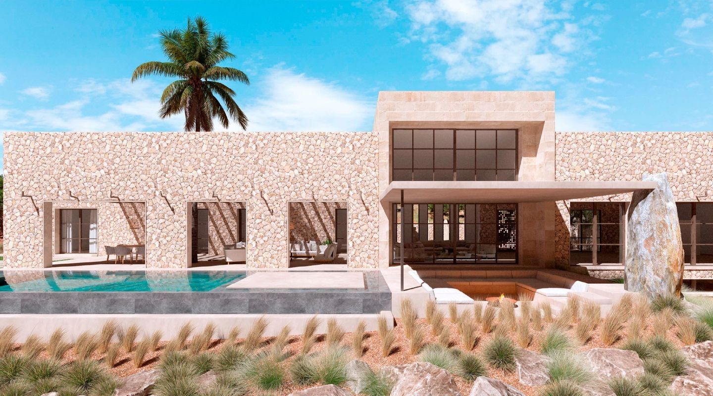 Lujosa Finca de obra nueva en Sant Joan con 281 m2 y piscina