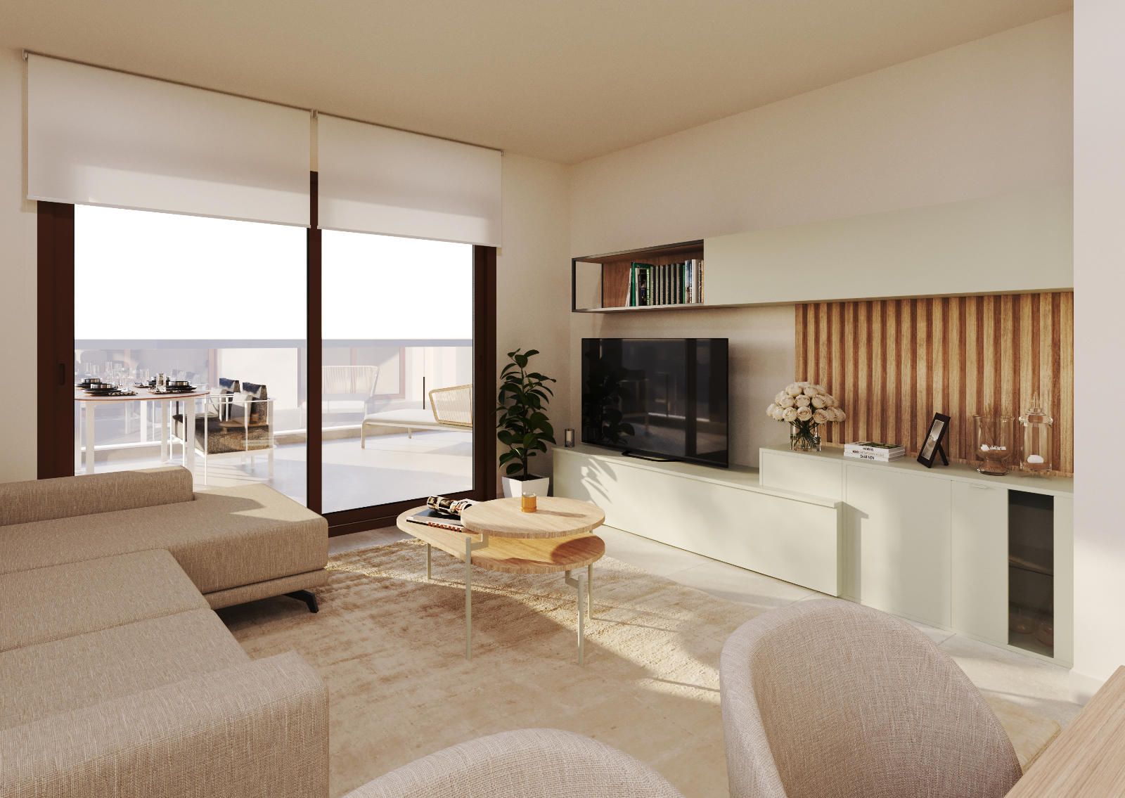 Obra nueva: Apartamento de 101 m2 con piscina y parking en Cala Ratjada