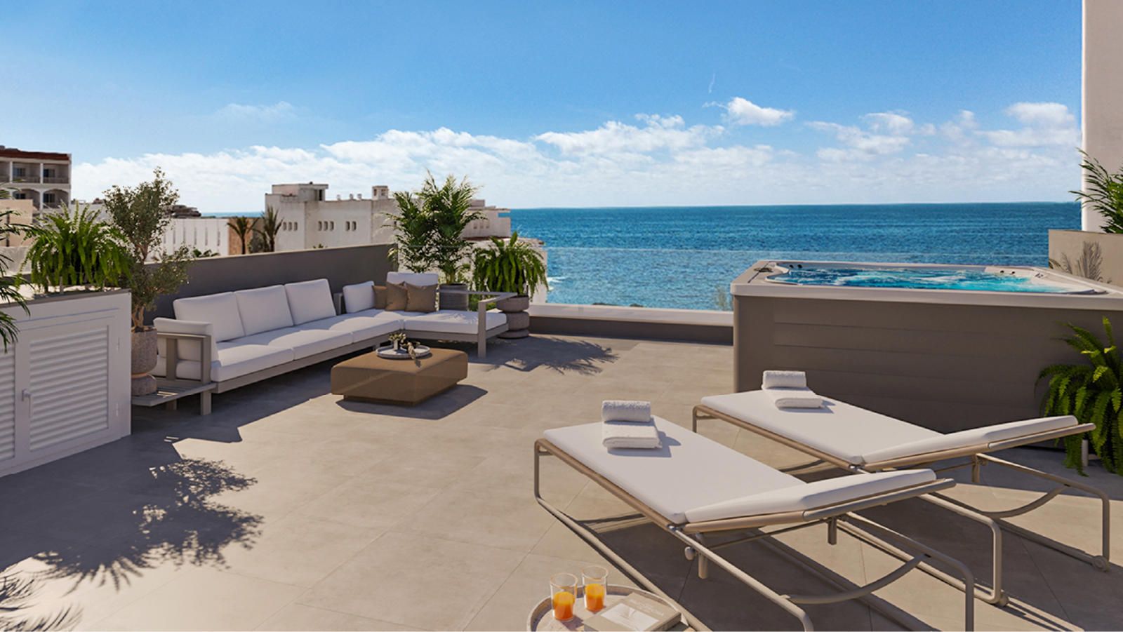 Obra nueva: Ático de 379 m2 con azotea y parking en Colonia Sant Jordi