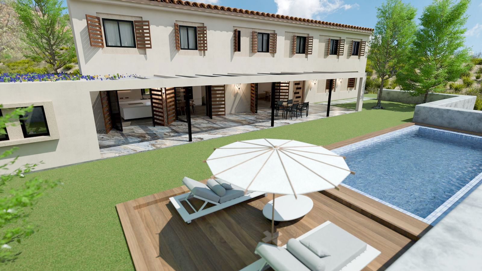 Finca de 21.000 m2 en Moscari con licencia de obra y vistas lejanas al mar