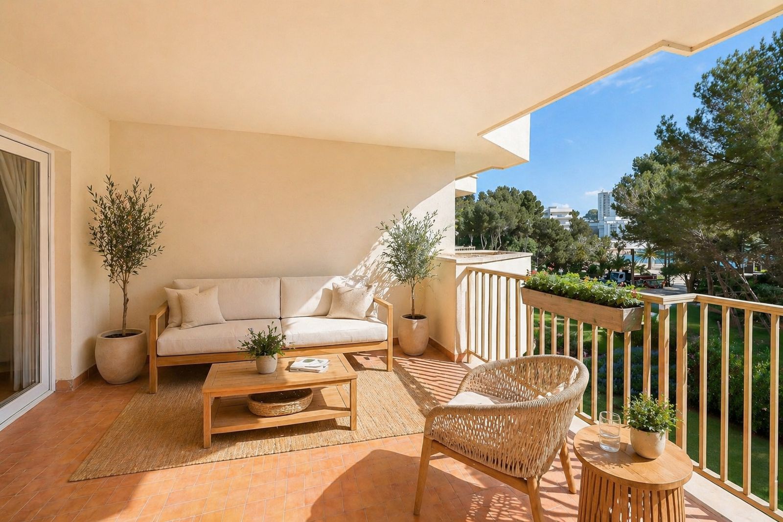 Apartamento en 1a línea de Cala Vinyes con piscina y ascensor
