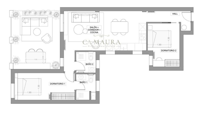 Ático en venta Madrid. Ref: 1070. Ca Maura